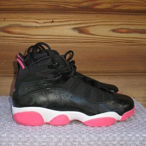 Air Jordan 6 Rings Girls Black Pink Sneakers